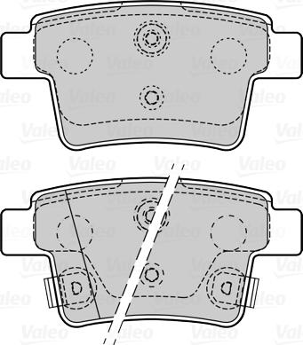 Valeo 670076 - Тормозные колодки, дисковые, комплект avtokuzovplus.com.ua