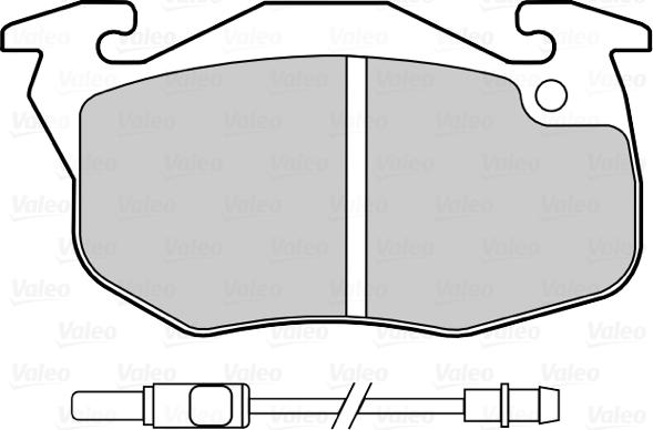 Valeo 670081 - Гальмівні колодки, дискові гальма autocars.com.ua