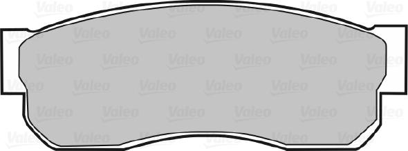 Valeo 670278 - Тормозные колодки, дисковые, комплект autodnr.net