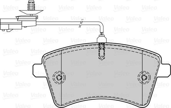 Valeo 670354 - Тормозные колодки, дисковые, комплект avtokuzovplus.com.ua