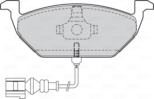 Valeo 670408 - Тормозные колодки, дисковые, комплект avtokuzovplus.com.ua