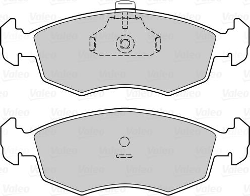 Valeo 670422 - Тормозные колодки, дисковые, комплект avtokuzovplus.com.ua