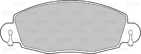 Valeo 670432 - Тормозные колодки, дисковые, комплект autodnr.net