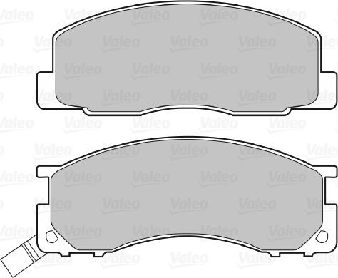 Valeo 670496 - Тормозные колодки, дисковые, комплект avtokuzovplus.com.ua