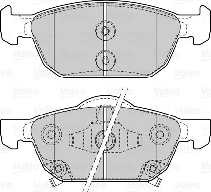 Valeo 670508 - Тормозные колодки, дисковые, комплект avtokuzovplus.com.ua