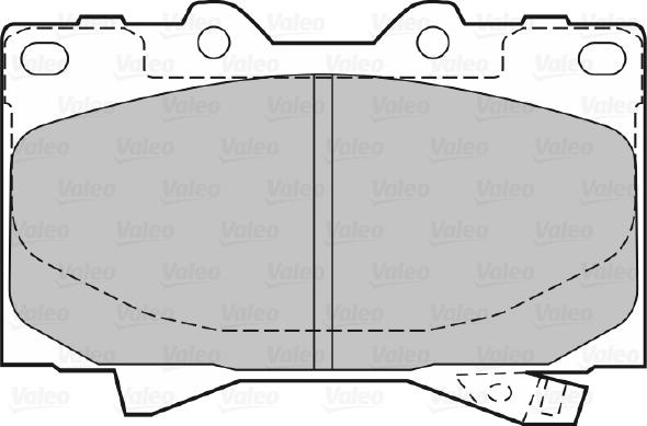 Valeo 670535 - Тормозные колодки, дисковые, комплект autodnr.net