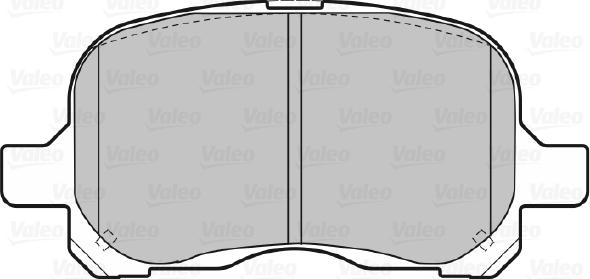 Valeo 670579 - Тормозные колодки, дисковые, комплект autodnr.net