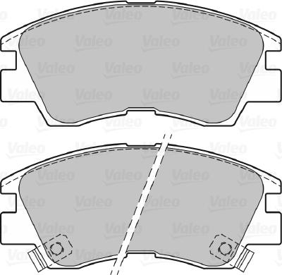 Valeo 670597 - Тормозные колодки, дисковые, комплект avtokuzovplus.com.ua