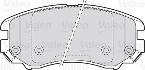 Valeo 670744 - Тормозные колодки, дисковые, комплект avtokuzovplus.com.ua