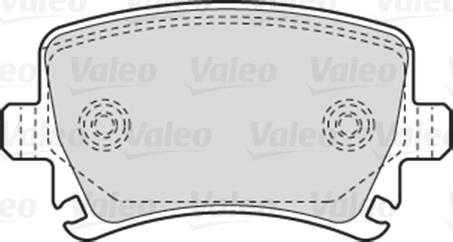 Valeo 670752 - Тормозные колодки, дисковые, комплект autodnr.net