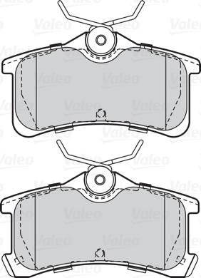 Valeo 670810 - Тормозные колодки, дисковые, комплект autodnr.net