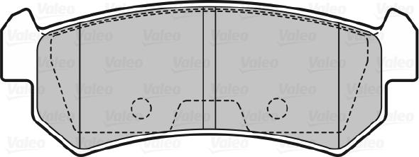 Valeo 670874 - Тормозные колодки, дисковые, комплект autodnr.net