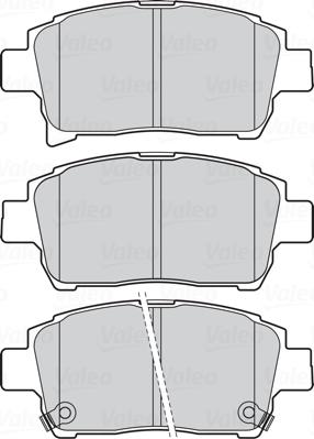 Valeo 670917 - Гальмівні колодки, дискові гальма autocars.com.ua