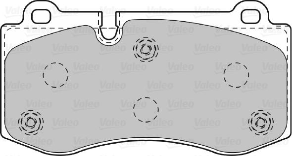 Valeo 670995 - Тормозные колодки, дисковые, комплект avtokuzovplus.com.ua