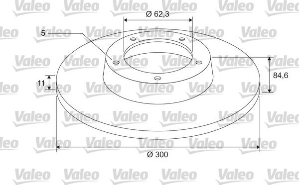 Valeo 675400 - Гальмівний диск autocars.com.ua