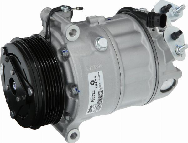 VALEO 690023 - Компресор, кондиціонер autocars.com.ua
