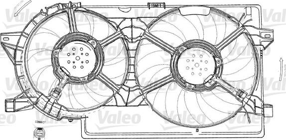 Valeo 696012 - Вентилятор, охолодження двигуна autocars.com.ua