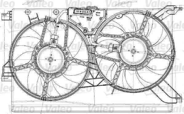 Valeo 696021 - Вентилятор, охолодження двигуна autocars.com.ua