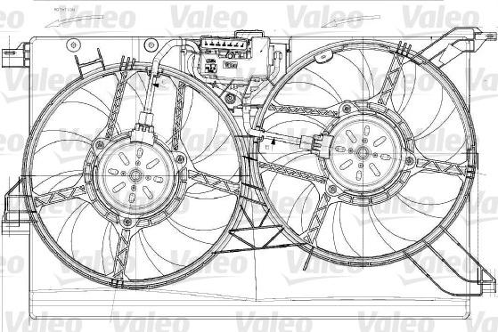 Valeo 696023 - Вентилятор, охлаждение двигателя avtokuzovplus.com.ua