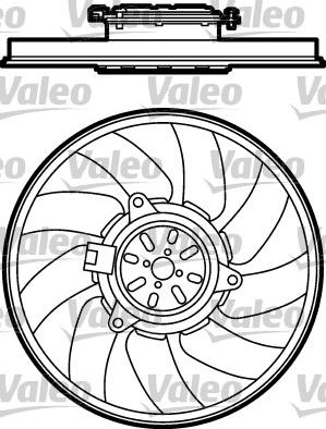 Valeo 696026 - Вентилятор, охолодження двигуна autocars.com.ua