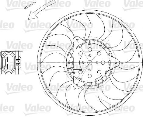 Valeo 696029 - Вентилятор, охолодження двигуна autocars.com.ua
