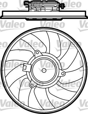 Valeo 696030 - Вентилятор, охолодження двигуна autocars.com.ua