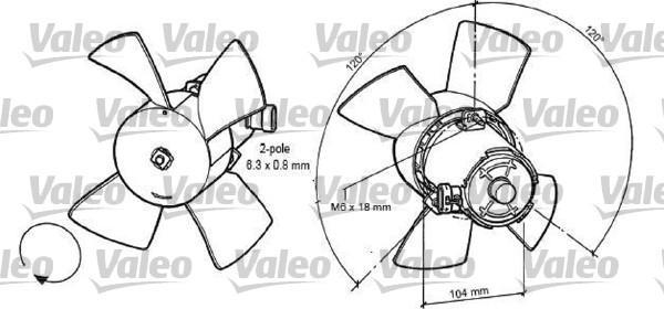 Valeo 696035 - Вентилятор, охлаждение двигателя autodnr.net