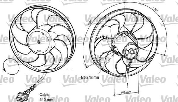 Valeo 696042 - Вентилятор, охолодження двигуна autocars.com.ua