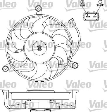 Valeo 696043 - Вентилятор, охлаждение двигателя autodnr.net