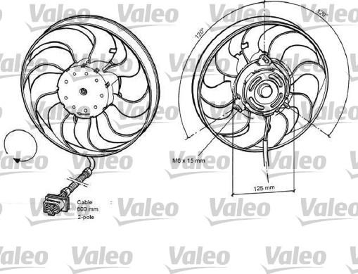 Valeo 696048 - Вентилятор, охолодження двигуна autocars.com.ua