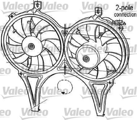 Valeo 696050 - Вентилятор, охлаждение двигателя avtokuzovplus.com.ua