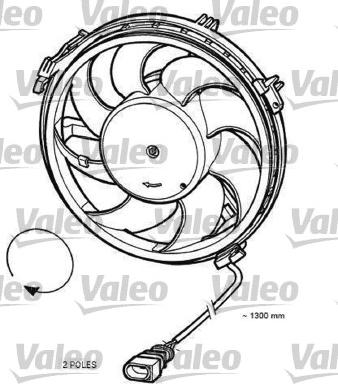 Valeo 696055 - Вентилятор, охлаждение двигателя avtokuzovplus.com.ua