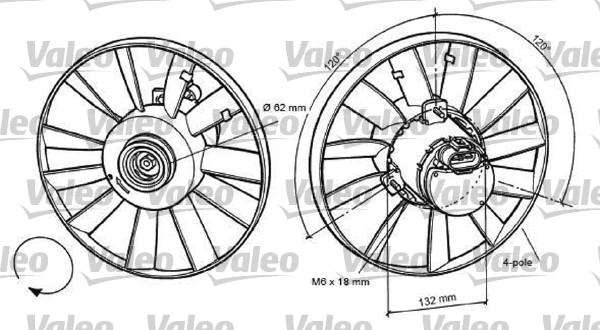 Valeo 696057 - Вентилятор, охолодження двигуна autocars.com.ua