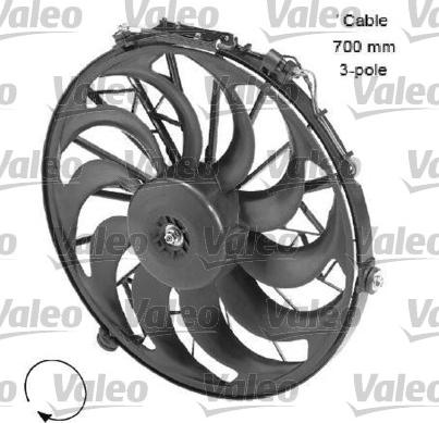 Valeo 696058 - Вентилятор, охолодження двигуна autocars.com.ua