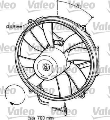 Valeo 696063 - Вентилятор, охлаждение двигателя autodnr.net
