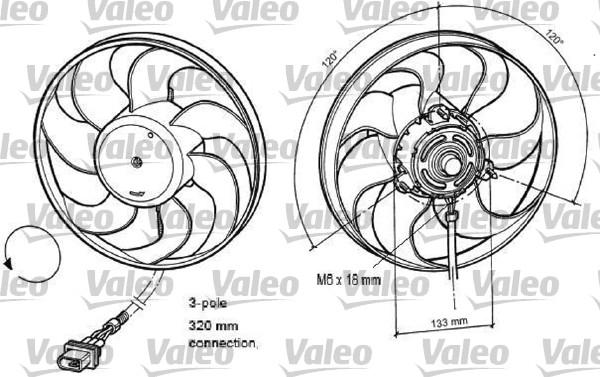 Valeo 696078 - Вентилятор, охлаждение двигателя autodnr.net