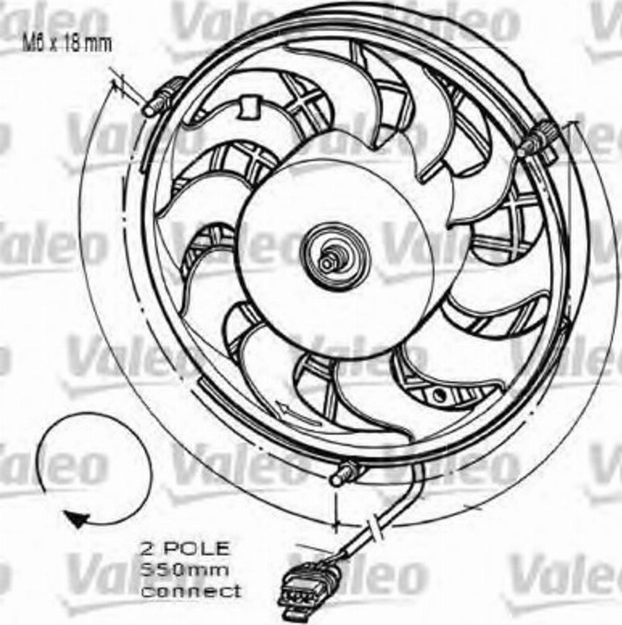 Valeo 696084 - Вентилятор, охолодження двигуна autocars.com.ua