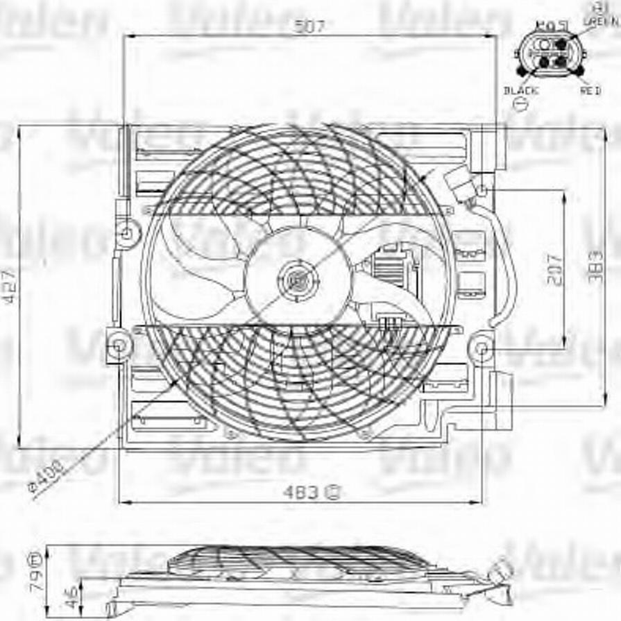 Valeo 696121 - Вентилятор, охолодження двигуна autocars.com.ua