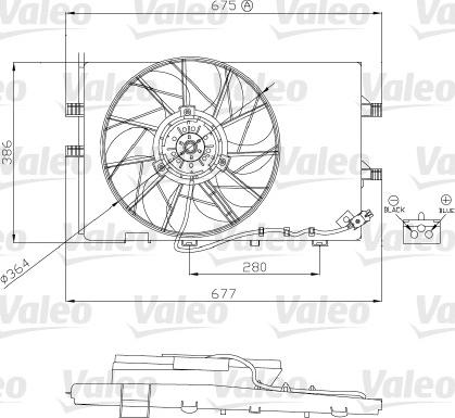 Valeo 696130 - Вентилятор, охолодження двигуна autocars.com.ua