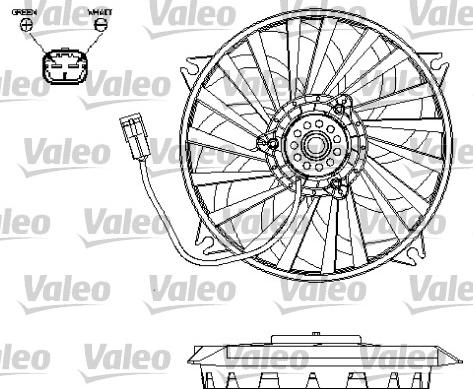 Valeo 696132 - Вентилятор, охолодження двигуна autocars.com.ua