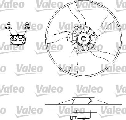 Valeo 696134 - Вентилятор, охолодження двигуна autocars.com.ua