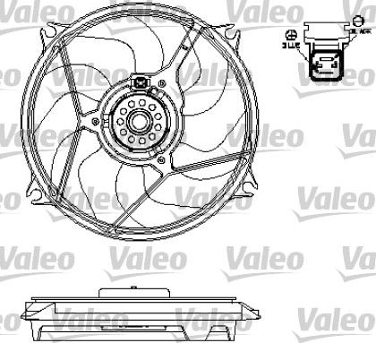 Valeo 696137 - Вентилятор, охлаждение двигателя avtokuzovplus.com.ua