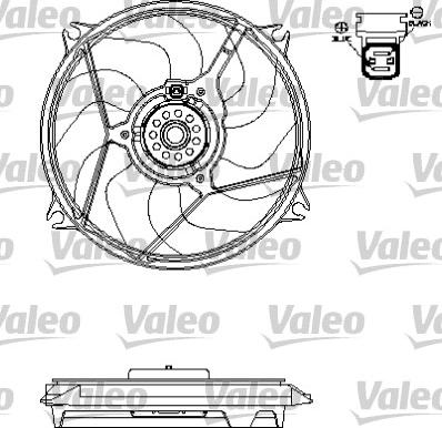 Valeo 696138 - Вентилятор, охлаждение двигателя autodnr.net