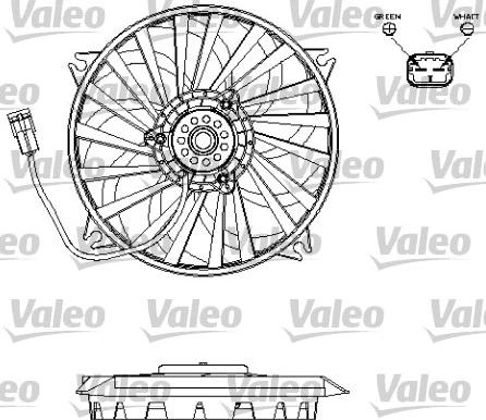 Valeo 696141 - Вентилятор, охолодження двигуна autocars.com.ua