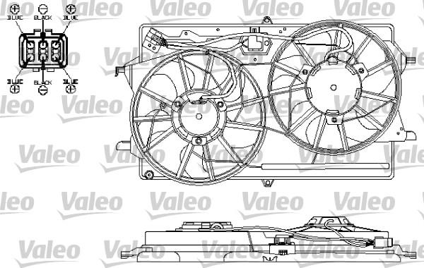 Valeo 696149 - Вентилятор, охлаждение двигателя avtokuzovplus.com.ua