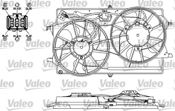 Valeo 696150 - Вентилятор, охолодження двигуна autocars.com.ua