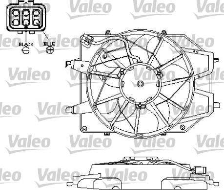Valeo 696152 - Вентилятор, охлаждение двигателя autodnr.net