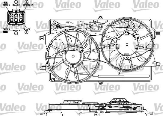Valeo 696153 - Вентилятор, охлаждение двигателя avtokuzovplus.com.ua