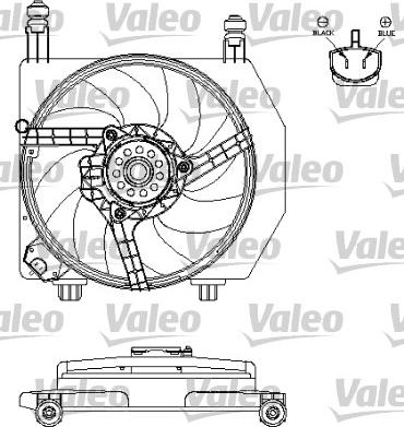 Valeo 696160 - Вентилятор, охолодження двигуна autocars.com.ua