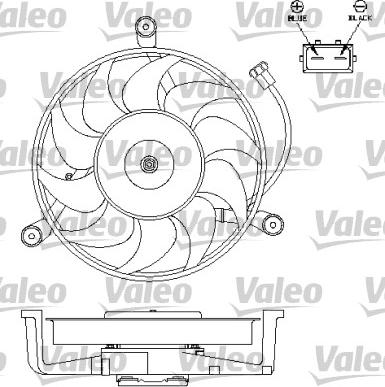 Valeo 696179 - Вентилятор, охлаждение двигателя autodnr.net